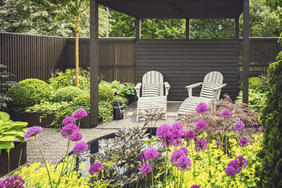 Creëer schaduw in een 'coole' tuin